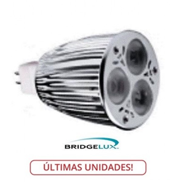 Lámpara LED MR16 6W Blanca Fría, Bridgelu